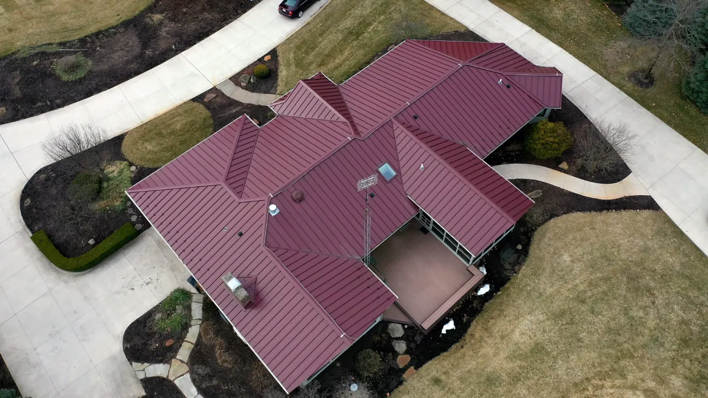 Storm damage documentation on a Sand Creek Woods commercial building